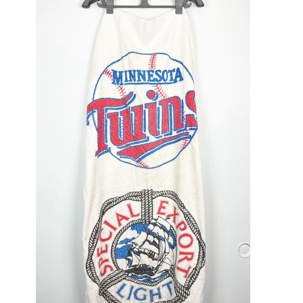 Minnesota Twins Vintage Beach Towel Special Export Light Beer